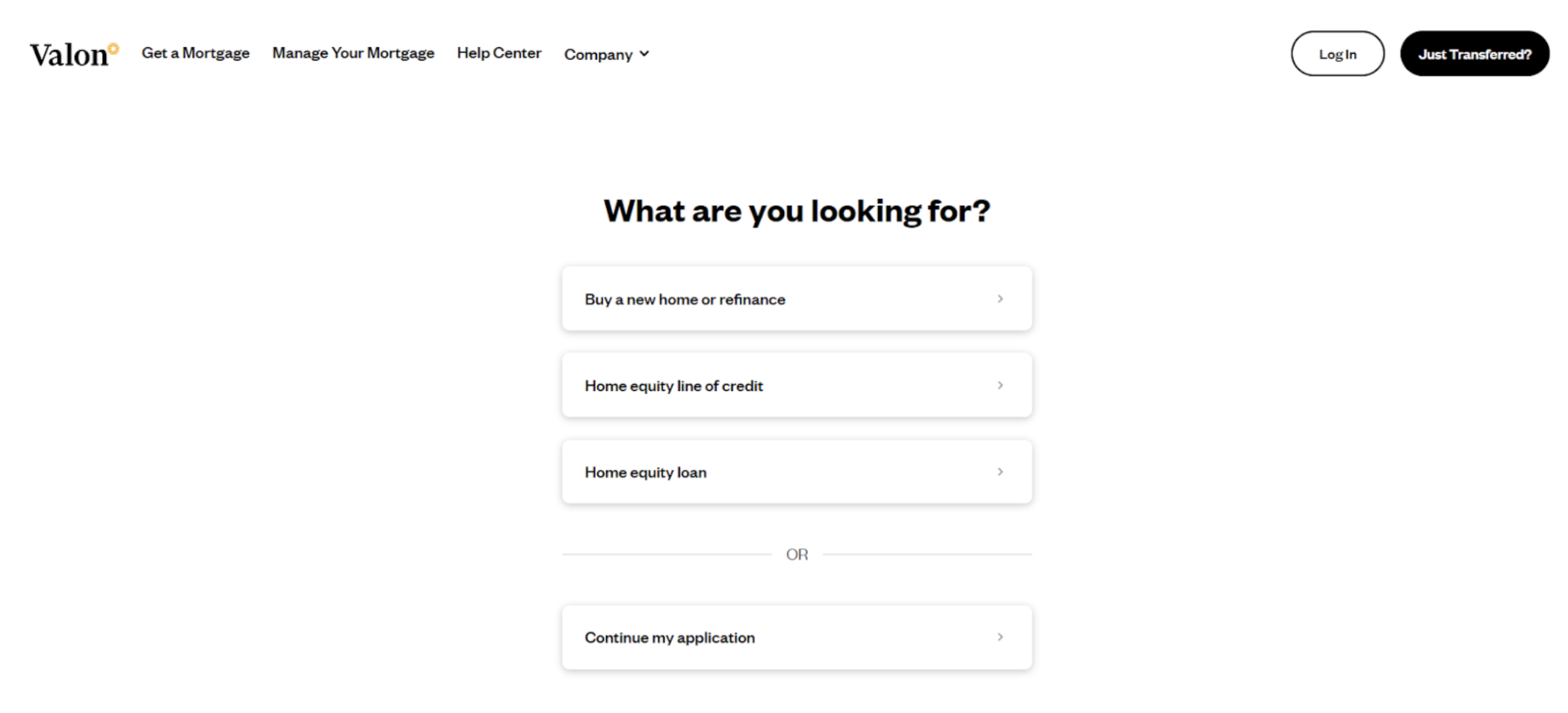 What if I have an existing online account with Valon? Valon Mortgage